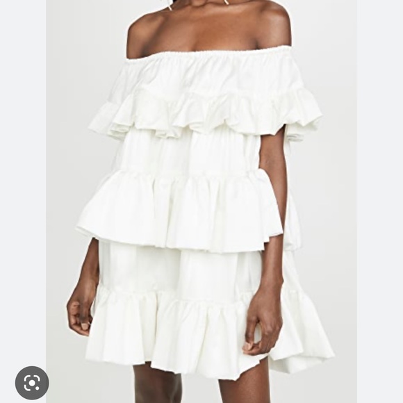 FINAL PRICE. NWT Azeeza Silk Ruffle Tiered Dress - Picture 2 of 6